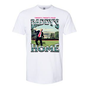 DaddyS Home Funny Trump DaddyS Coming Home 2024 Gift Softstyle CVC T-Shirt