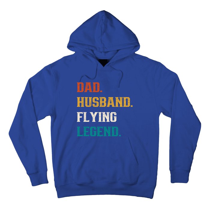 Dad Husband Flying Legend Flying Lover Pilot Aviator Cool Gift Hoodie