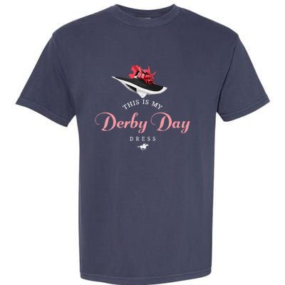 Derby Hats For Women 2024 This Is My Derby Day Dress Garment-Dyed Heavyweight T-Shirt