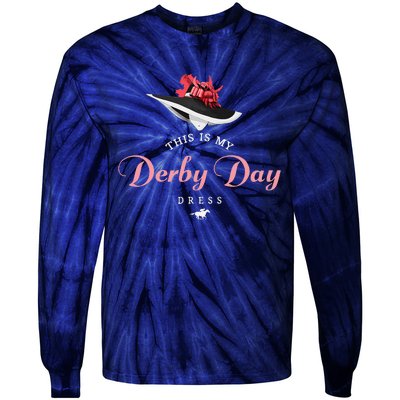 Derby Hats For Women 2024 This Is My Derby Day Dress Tie-Dye Long Sleeve Shirt