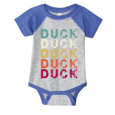 Duck Hunting Funny Retro Style Gift Infant Baby Jersey Bodysuit