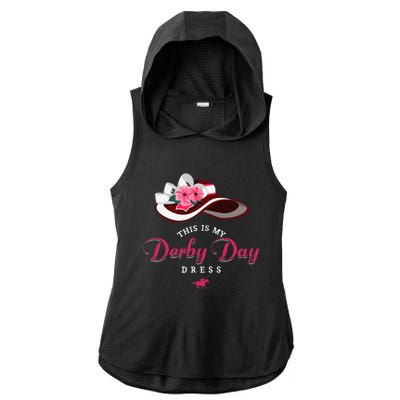 Derby Hats For Women 2024 This Is My Derby Dress Funny Derby Ladies PosiCharge Tri-Blend Wicking Draft Hoodie Tank