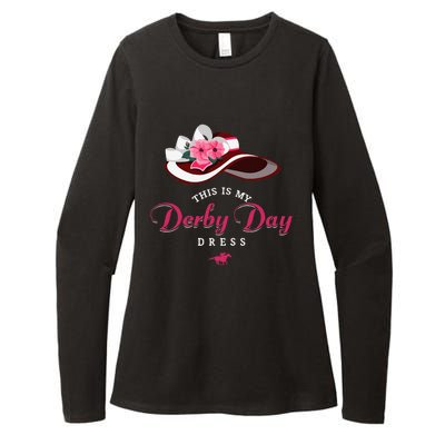 Derby Hats For Women 2024 This Is My Derby Dress Funny Derby Womens CVC Long Sleeve Shirt