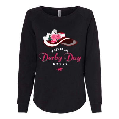 Derby Hats For Women 2024 This Is My Derby Dress Funny Derby Womens California Wash Sweatshirt