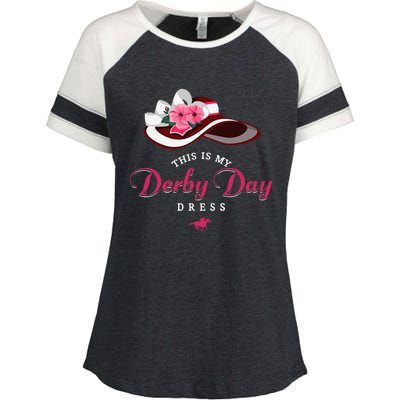 Derby Hats For Women 2024 This Is My Derby Dress Funny Derby Enza Ladies Jersey Colorblock Tee