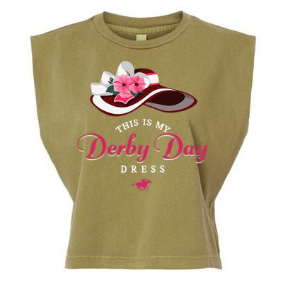 Derby Hats For Women 2024 This Is My Derby Dress Funny Derby Garment-Dyed Women's Muscle Tee