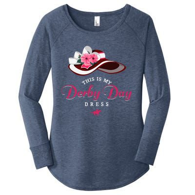 Derby Hats For Women 2024 This Is My Derby Dress Funny Derby Women's Perfect Tri Tunic Long Sleeve Shirt