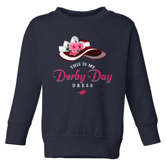 Derby Hats For Women 2024 This Is My Derby Dress Funny Derby Toddler Sweatshirt