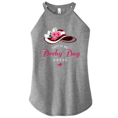 Derby Hats For Women 2024 This Is My Derby Dress Funny Derby Women's Perfect Tri Rocker Tank