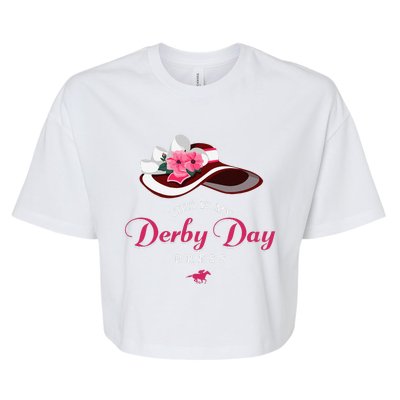 Derby Hats For Women 2024 This Is My Derby Dress Funny Derby Bella+Canvas Jersey Crop Tee