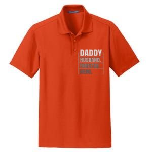 Daddy Husband Forester Hero Fathers Day Gift Dry Zone Grid Polo