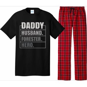 Daddy Husband Forester Hero Fathers Day Gift Pajama Set