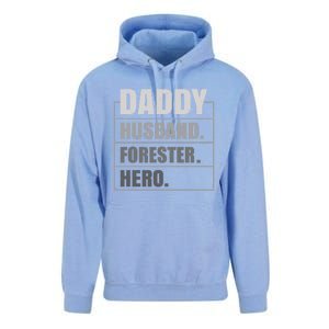 Daddy Husband Forester Hero Fathers Day Gift Unisex Surf Hoodie