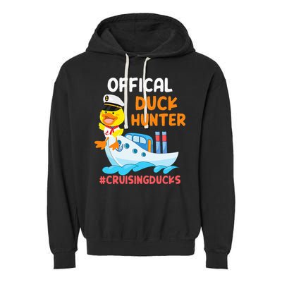 Duck Hunter Funny Duck Cruising Cruise Garment-Dyed Fleece Hoodie