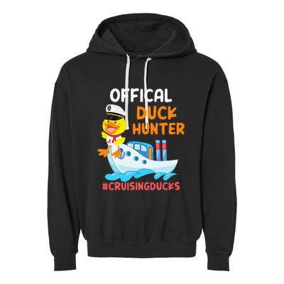 Duck Hunter Funny Duck Cruising Cruise Garment-Dyed Fleece Hoodie