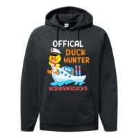 Duck Hunter Funny Duck Cruising Cruise Performance Fleece Hoodie