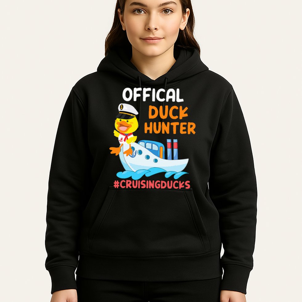 Duck Hunter Funny Duck Cruising Cruise Hoodie