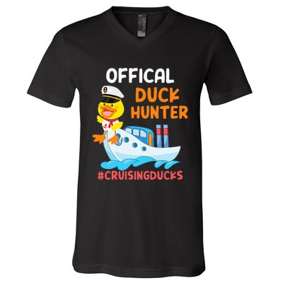 Duck Hunter Funny Duck Cruising Cruise V-Neck T-Shirt