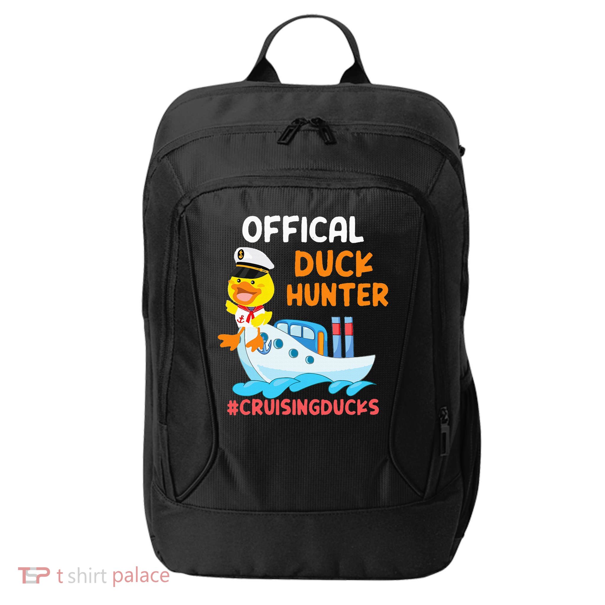 Duck Hunter Funny Duck Cruising Cruise City Backpack
