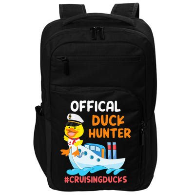 Duck Hunter Funny Duck Cruising Cruise Impact Tech Backpack