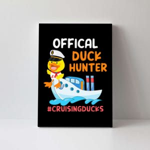 Duck Hunter Funny Duck Cruising Cruise Canvas