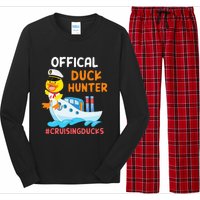 Duck Hunter Funny Duck Cruising Cruise Long Sleeve Pajama Set