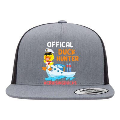 Duck Hunter Funny Duck Cruising Cruise Flat Bill Trucker Hat