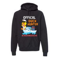 Duck Hunter Funny Duck Cruising Cruise Premium Hoodie