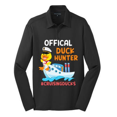 Duck Hunter Funny Duck Cruising Cruise Silk Touch Performance Long Sleeve Polo