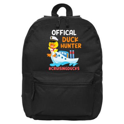 Duck Hunter Funny Duck Cruising Cruise 16 in Basic Backpack