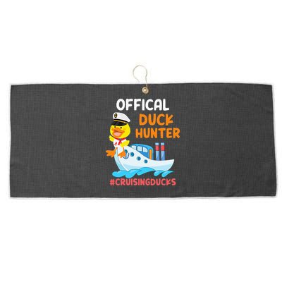 Duck Hunter Funny Duck Cruising Cruise Large Microfiber Waffle Golf Towel