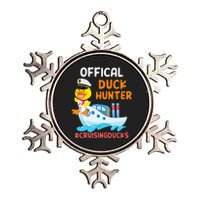 Duck Hunter Funny Duck Cruising Cruise Metallic Star Ornament