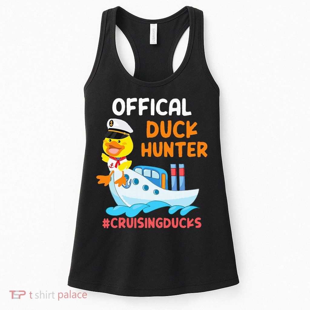Duck Hunter Funny Duck Cruising Cruise Womens Tank Top