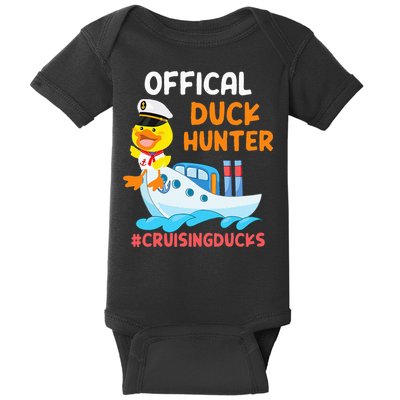 Duck Hunter Funny Duck Cruising Cruise Baby Bodysuit