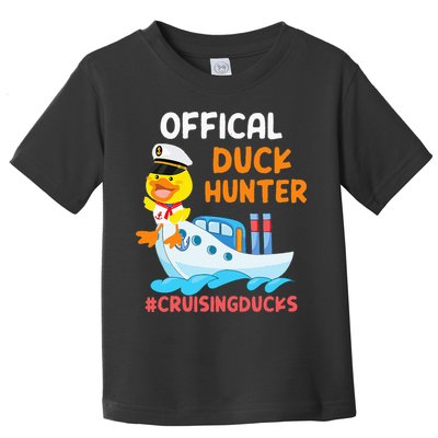 Duck Hunter Funny Duck Cruising Cruise Toddler T-Shirt