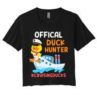 Duck Hunter Funny Duck Cruising Cruise Women's Crop Top Tee