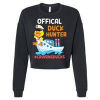 Duck Hunter Funny Duck Cruising Cruise Cropped Pullover Crew