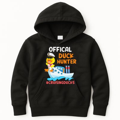 Duck Hunter Funny Duck Cruising Cruise Kids Hoodie