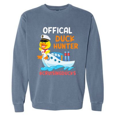 Duck Hunter Funny Duck Cruising Cruise Garment-Dyed Sweatshirt