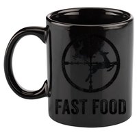 Deer Hunting Funny Hunter Gun Deer Fast Food 11oz C Handle Ceramic Mug