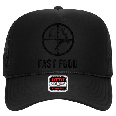 Deer Hunting Funny Hunter Gun Deer Fast Food Trucker Hat