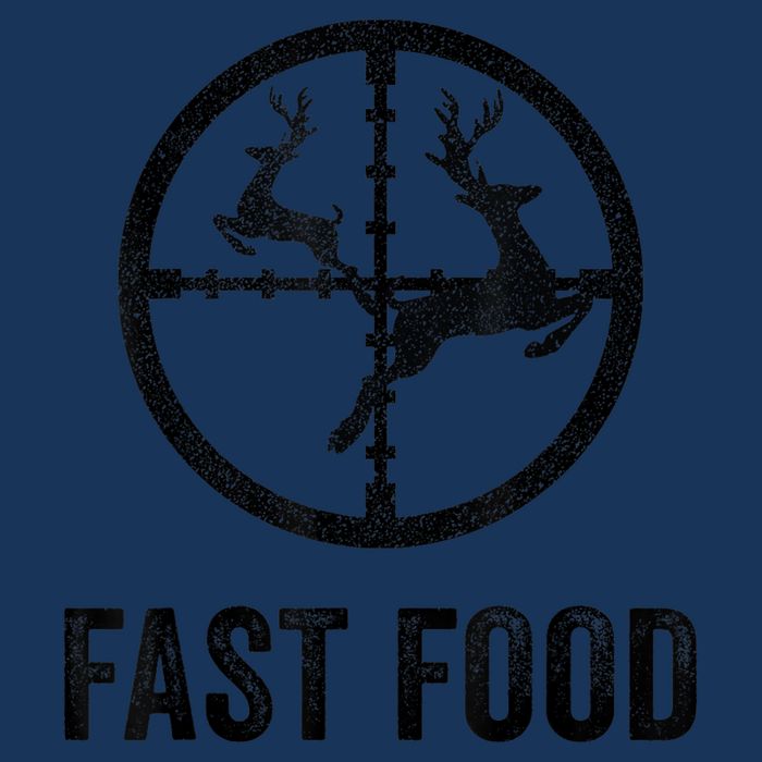 Deer Hunting Funny Hunter Gun Deer Fast Food Cooling Performance Crew T-Shirt