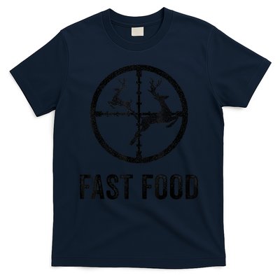 Deer Hunting Funny Hunter Gun Deer Fast Food T-Shirt