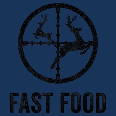 Deer Hunting Funny Hunter Gun Deer Fast Food T-Shirt