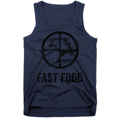 Deer Hunting Funny Hunter Gun Deer Fast Food Tank Top