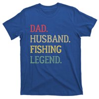 Dad Husband Fishing Legend Vintage Fishing Dad Cute Gift T-Shirt