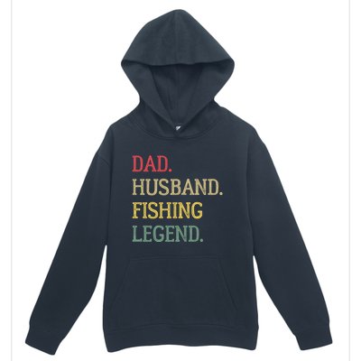 Dad Husband Fishing Legend Vintage Fishing Dad Cute Gift Urban Pullover Hoodie