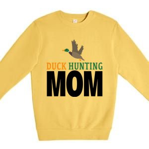 Duck Hunting Family Duck Mom Gift Premium Crewneck Sweatshirt