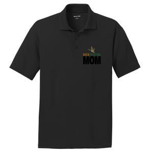 Duck Hunting Family Duck Mom Gift PosiCharge RacerMesh Polo