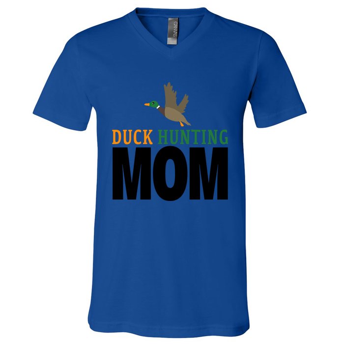 Duck Hunting Family Duck Mom Gift V-Neck T-Shirt